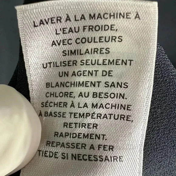 Halogen Womens M Bell Sleeve Black Dress Bow Back Minimalist Fairy & Whimsigoth - Picture 14 of 15